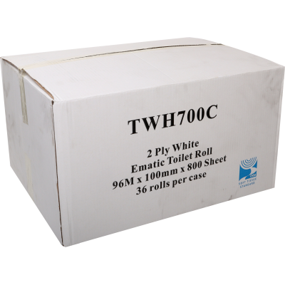  E-Matic Toilet Roll - 800 Sheets - 2 Ply 